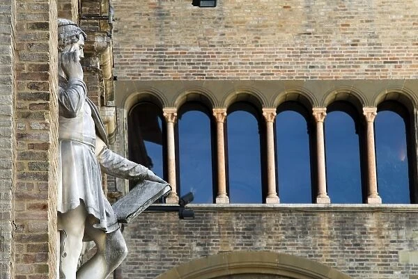 Italy, Parma, Town Hall, Statue of Correggio