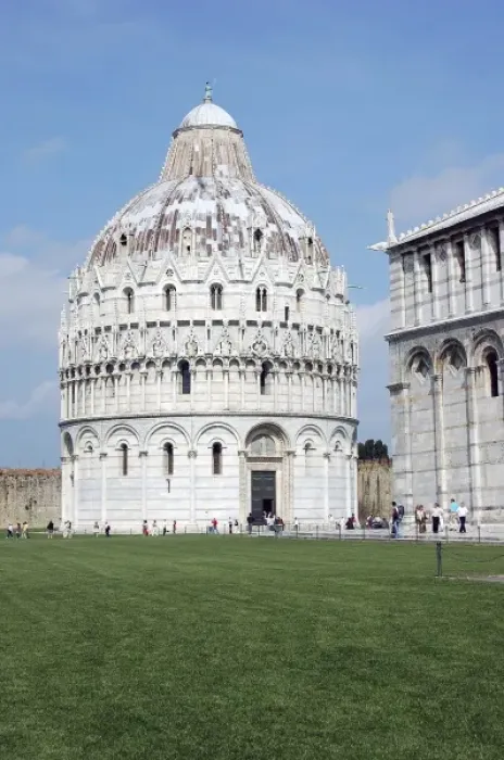 Framed Print : Italy, Pisa. Baptistry in Piazza dei Miracoli Framed Print : Italy, Pisa. Baptistry in Piazza dei Miracoli