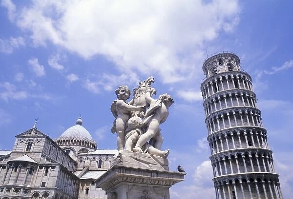 Italy, Pisa. Famous leaning tower