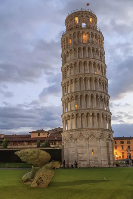 Framed Print : Italy, Pisa, Italy, Torre pendente di Pisa, Leaning Tower of Pisa night