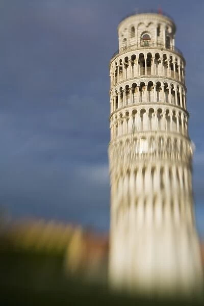 Italy, Pisa, Selective Focus of the Leaning Tower of Pisa
