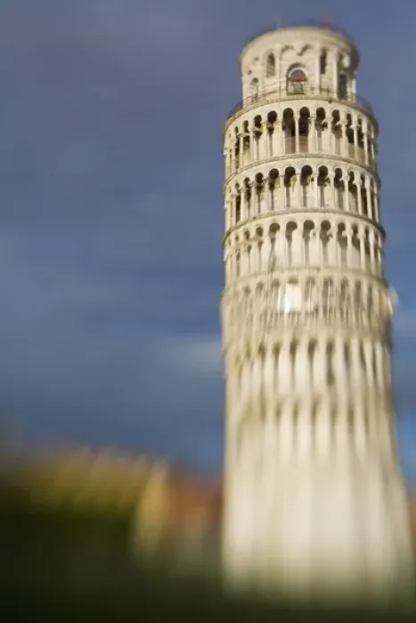 Framed Print : Italy, Pisa, Selective Focus of the Leaning Tower of Pisa