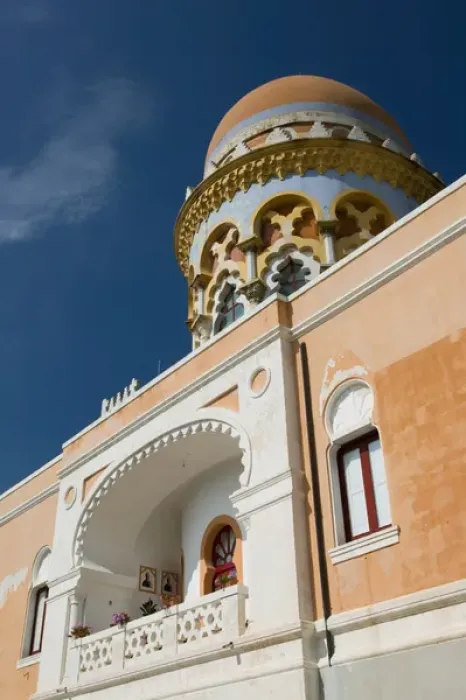 Framed Print : Italy, Puglia, Santa Cesarea Terme, Moorish Styled Resort Building