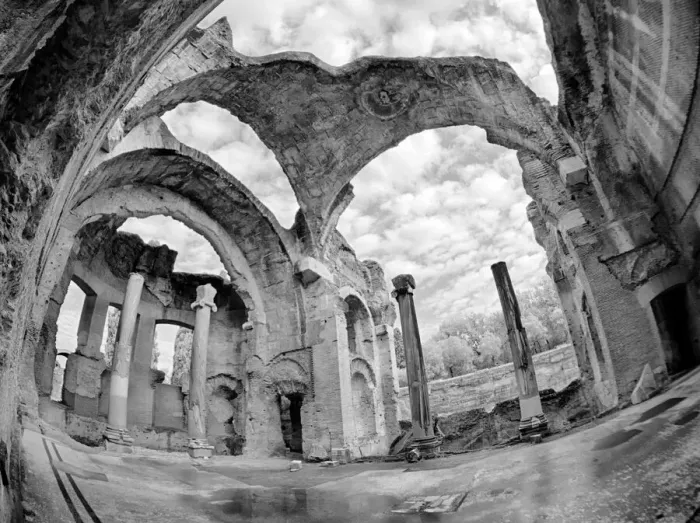 Framed Print : Italy, Puglia, Tivoli. Columns at Villa Adriana Framed Print : Italy, Puglia, Tivoli. Columns at Villa Adriana