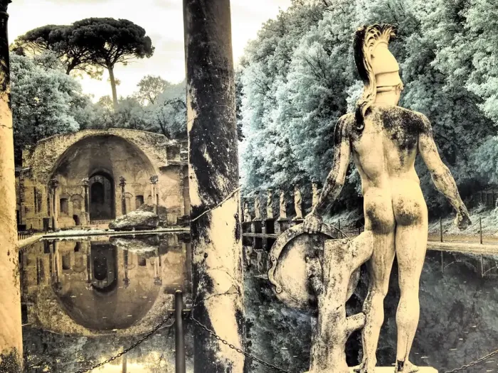 Framed Print : Italy, Puglia, Tivoli. The pool, Canopus in Hadrians Villa Framed Print : Italy, Puglia, Tivoli. The pool, Canopus in Hadrians Villa
