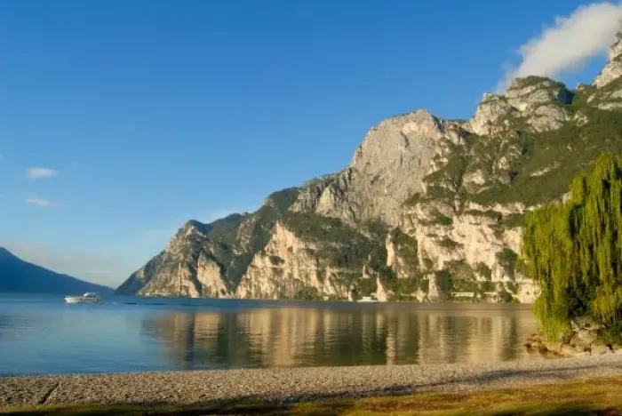 Framed Print : Italy, Riva del Garda, Lake Garda, Mount Rocchetta