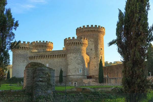 Italy, Rocca Pia. Castle in Tivoli, near Rome