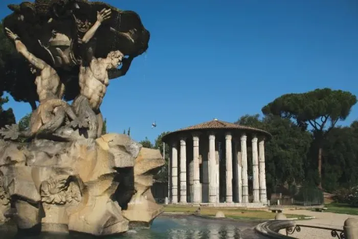 Framed Print : Italy. Rome. The circular temple of Hercules Victor. Built in the 2nd century B. C