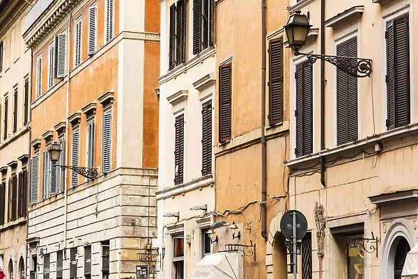 Italy, Rome. Via di Ripetta (aka Via Ripetta) buildings