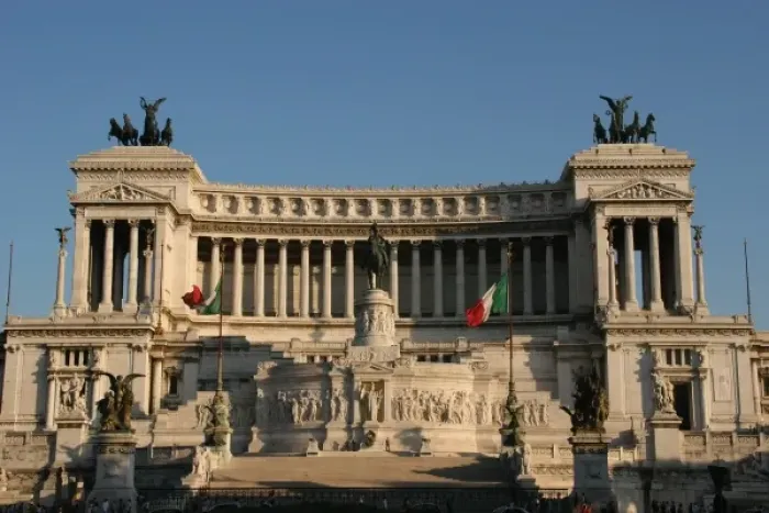 Framed Print : Italy. Rome. National Monument of Victor Emmanuel II. Altar of the Fatherland. Designed