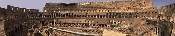 Italy, Rome. A panoramic image of the Colosseum. Credit as: Wendy Kaveney  /  Jaynes