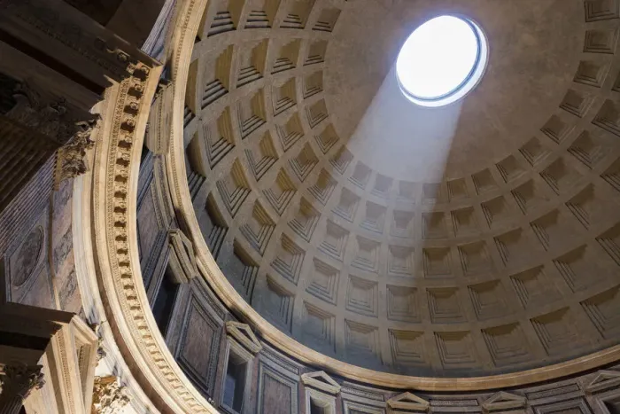 Framed Print : Italy, Rome, Pantheon interior with shaft of light Framed Print : Italy, Rome, Pantheon interior with shaft of light