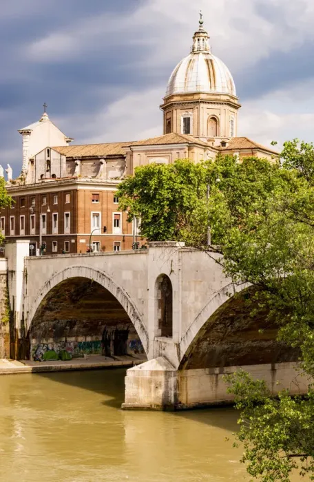 Framed Print : Italy, Rome. Tiber River Framed Print : Italy, Rome. Tiber River