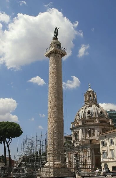 Italy. Rome. Trajans Column. 2nd century A. D. Forum of Trajan