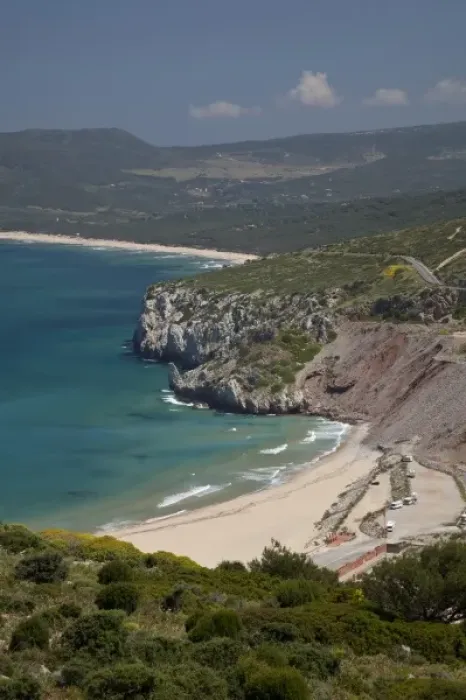 Framed Print : Italy, Sardinia, Buggerru. Buggerru beach and coastline