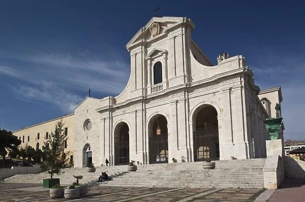 Italy, Sardinia, Cagliari. Basilica Nostra Senora di Bonaria church