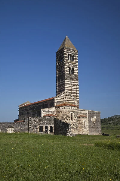 ITALY, Sardinia, Condrongianos. Basilica della Santissima Trinita di Saccargia, 12th