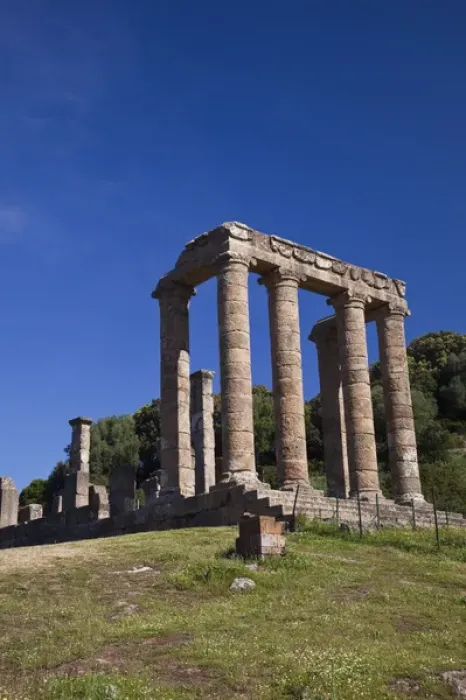 Framed Print : ITALY, Sardinia, Fluminimaggiore. Ruins of the Roman Tempio di Antas Framed Print : ITALY, Sardinia, Fluminimaggiore. Ruins of the Roman Tempio di Antas