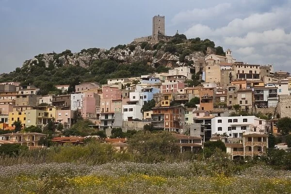 Italy, Sardinia, Posada. Medieval hill town