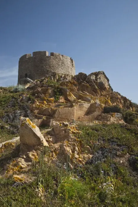 Framed Print : ITALY, Sardinia, Santa Teresa Gallura. Torre di Longonsardo tower Framed Print : ITALY, Sardinia, Santa Teresa Gallura. Torre di Longonsardo tower
