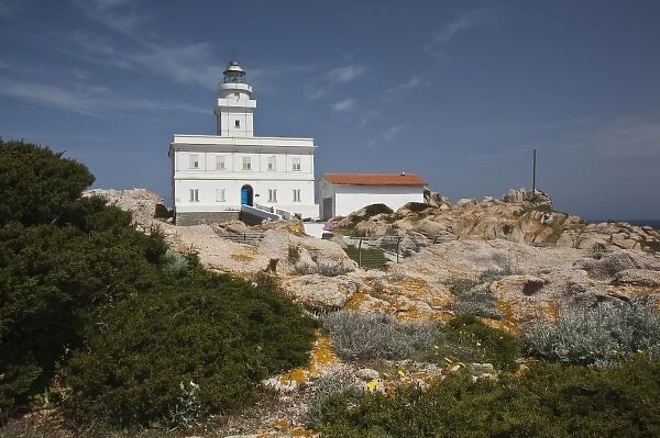 Italy, Sardinia, Santa Teresa Gallura. Capo Testa lighthouse