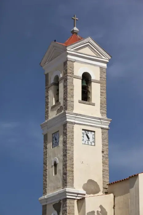 Framed Print : ITALY, Sardinia, Santa Teresa Gallura. Town church