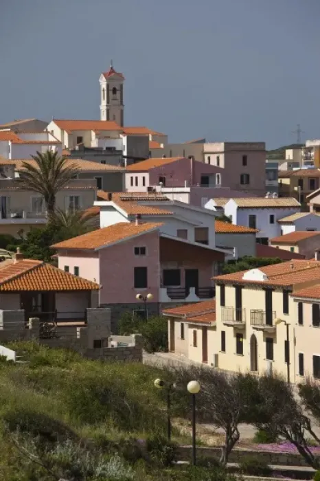 Framed Print : Italy, Sardinia, Santa Teresa Gallura. Town view Framed Print : Italy, Sardinia, Santa Teresa Gallura. Town view