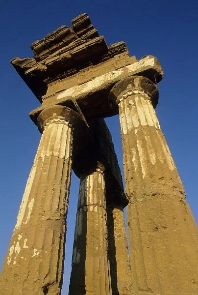 Italy, Sicily, Agrigento, Temple of Castor & Pollux