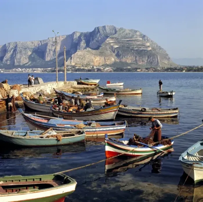 Framed Print : Italy, Sicily, Mondelo. Its a quiet morning at the harbor at Mondelo on Sicily, Italy Framed Print : Italy, Sicily, Mondelo. Its a quiet morning at the harbor at Mondelo on Sicily, Italy
