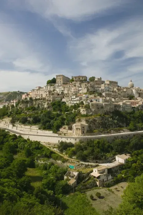 Framed Print : ITALY-Sicily-RAGUSA IBLA: Town View from the South
