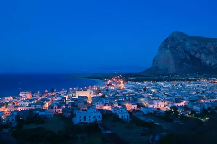 Framed Print : Italy, Sicily, SAN VITO LO CAPO, Resort Town View & Monte Monaco Framed Print : Italy, Sicily, SAN VITO LO CAPO, Resort Town View & Monte Monaco
