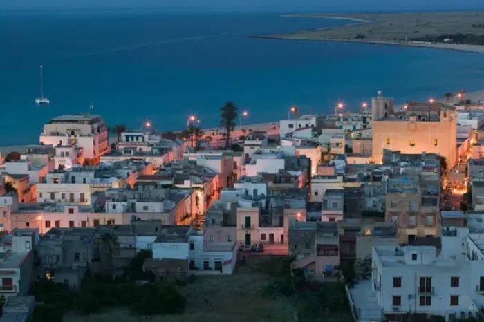 Framed Print : Italy, Sicily, SAN VITO LO CAPO, Resort Town View / Evening Framed Print : Italy, Sicily, SAN VITO LO CAPO, Resort Town View / Evening