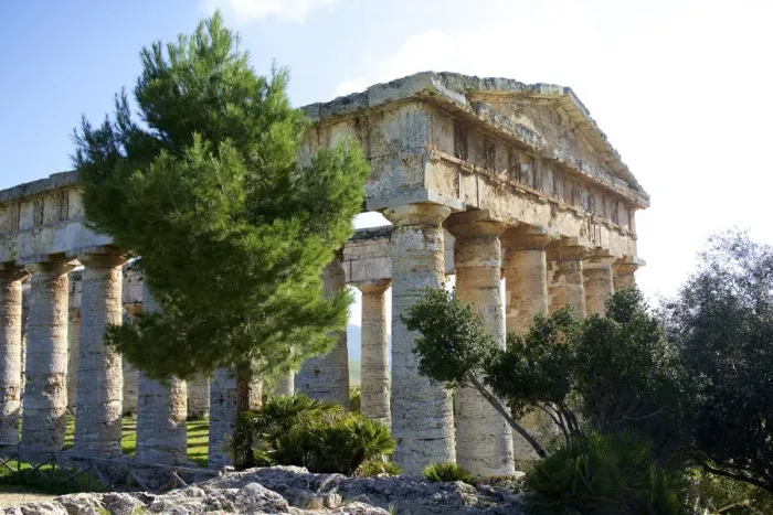 Framed Print : Italy, Sicily: Segesta The greek temple is made of 36 columns Framed Print : Italy, Sicily: Segesta The greek temple is made of 36 columns