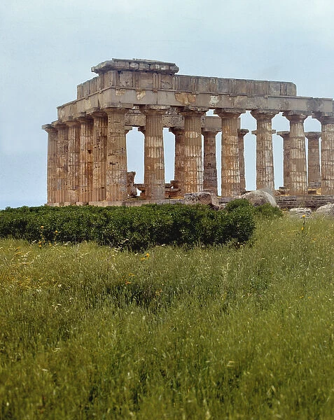 Italy, Sicily, Selinunte. The Greek Temples, such as this one at Selinunte, are one