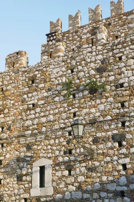 Framed Print : ITALY-Sicily-TAORMINA: City Wall Stone Detail