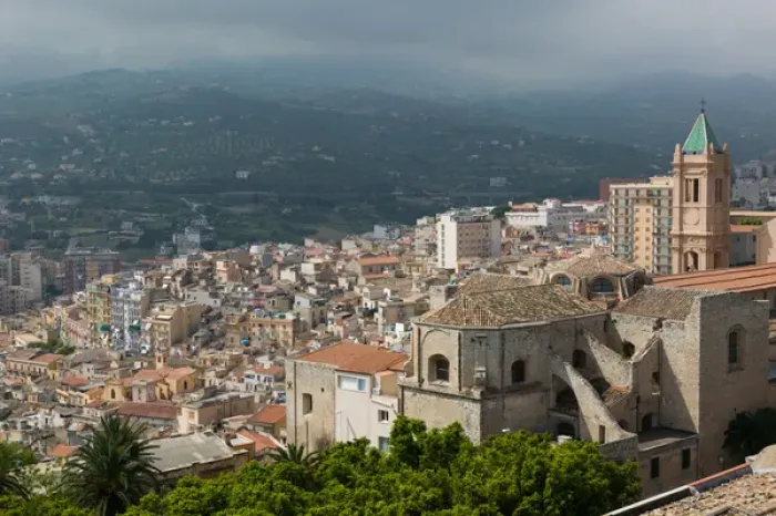 Framed Print : Italy, Sicily, Termini Imerese, Duomo, Cathedral View from the Castello Framed Print : Italy, Sicily, Termini Imerese, Duomo, Cathedral View from the Castello