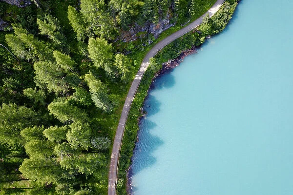 Italy, Stelvio National Park, Val Martello (Martello Valley) artificial lake