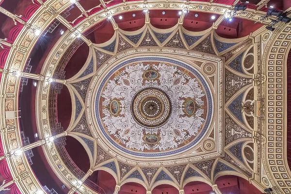Italy, Trieste, Teatro Verdi Ceiling