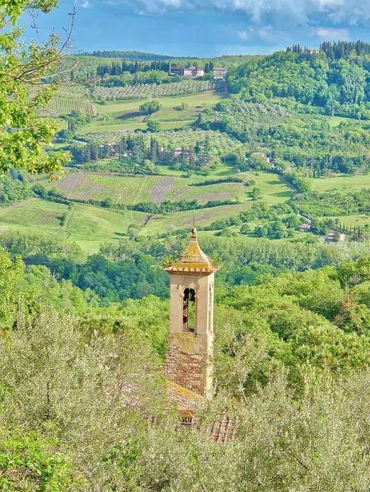 Framed Print : Italy, Tuscany. Chianti Region, Pieve di Santa Maria Novella near Radda with spring green Framed Print : Italy, Tuscany. Chianti Region, Pieve di Santa Maria Novella near Radda with spring green