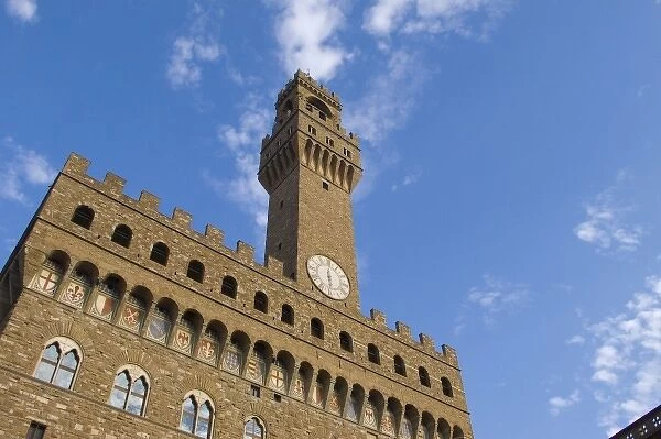 Italy, Tuscany, Florence. Palazzo Vecchio in the Piazza della Signoria