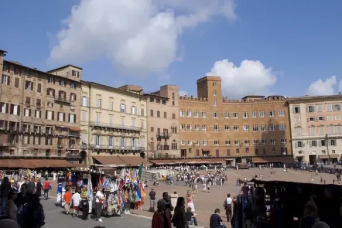 Framed Print : Italy, Tuscany, Siena. Il Campo