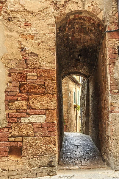 Italy, Val d Orcia in Tuscany, province of Siena, Pienza. UNESCO World Heritage Site