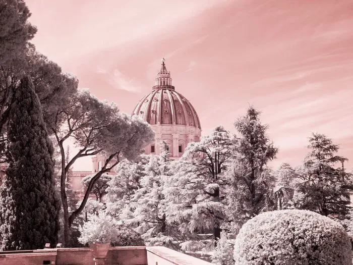 Framed Print : Italy, Vatican. Infrared of the Vatican Framed Print : Italy, Vatican. Infrared of the Vatican