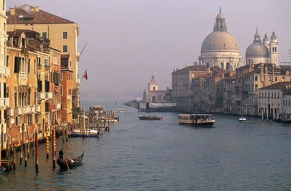 Italy, Veneto, Venice, Canal Grande and Santa Maria della Salute