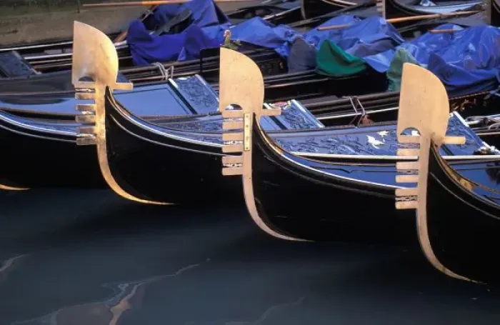 Framed Print : Italy, Veneto, Venice. Row of Gondolas Framed Print : Italy, Veneto, Venice. Row of Gondolas