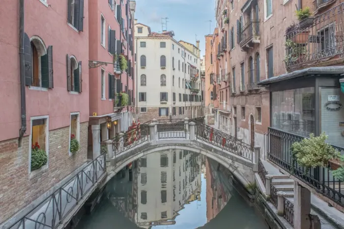 Framed Print : Italy, Venice. Bridge over Canal Framed Print : Italy, Venice. Bridge over Canal