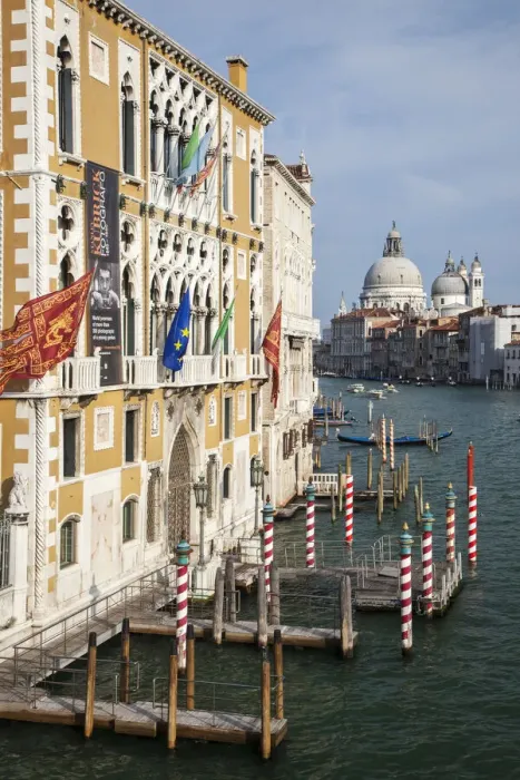 Framed Print : Italy, Venice. Buildings along the Grand Canal with Santa Maria della Salute beyond Framed Print : Italy, Venice. Buildings along the Grand Canal with Santa Maria della Salute beyond