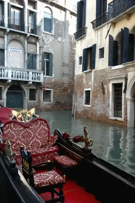 Framed Print : Italy, Venice, gondola on canal Framed Print : Italy, Venice, gondola on canal