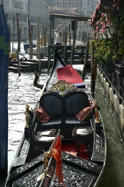 Italy, Venice, gondola on Grand Canal
