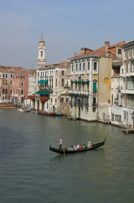 Framed Print : 04. Italy, Venice, gondolas on Grand Canal